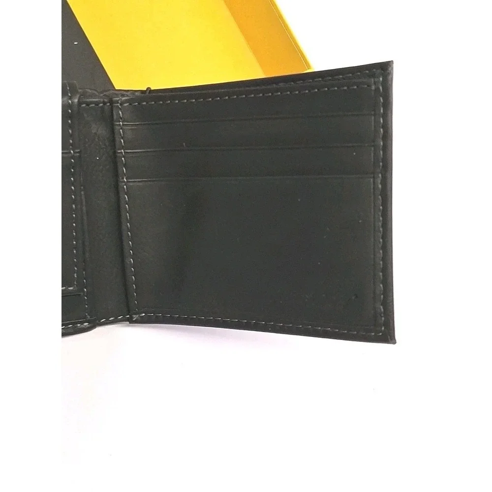 Dickies Black w/ Gray Stitching Bifold Men's Wallet NIB - Soft, Sleek Look